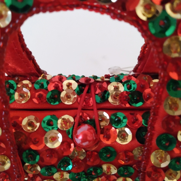 Crystal Temptations Sequin Double Handle HandBag - Picture 6 of 8